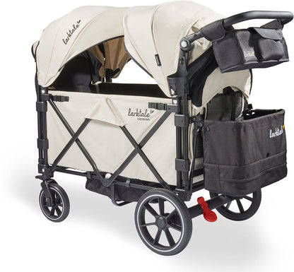 Larktale Caravan V3 (2 Seater) Stroller Wagon - Newport Taupe - LK50045