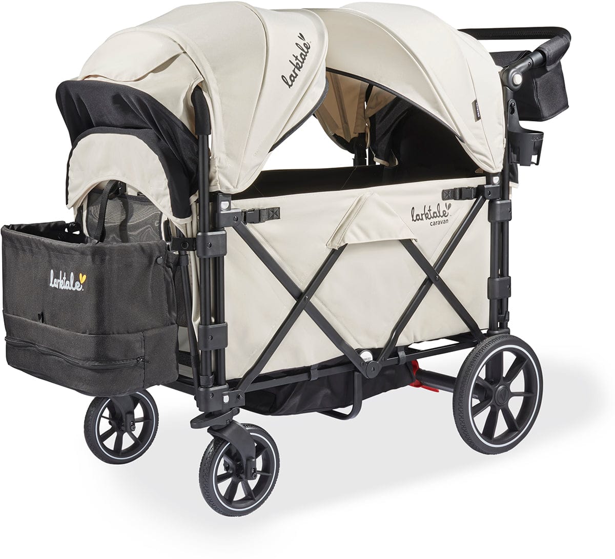 Larktale Caravan V3 (2 Seater) Stroller Wagon - Newport Taupe - LK50045