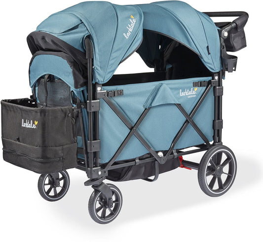 Larktale Caravan V3 (2 Seater) Stroller Wagon - Seaford Blue - LK50041