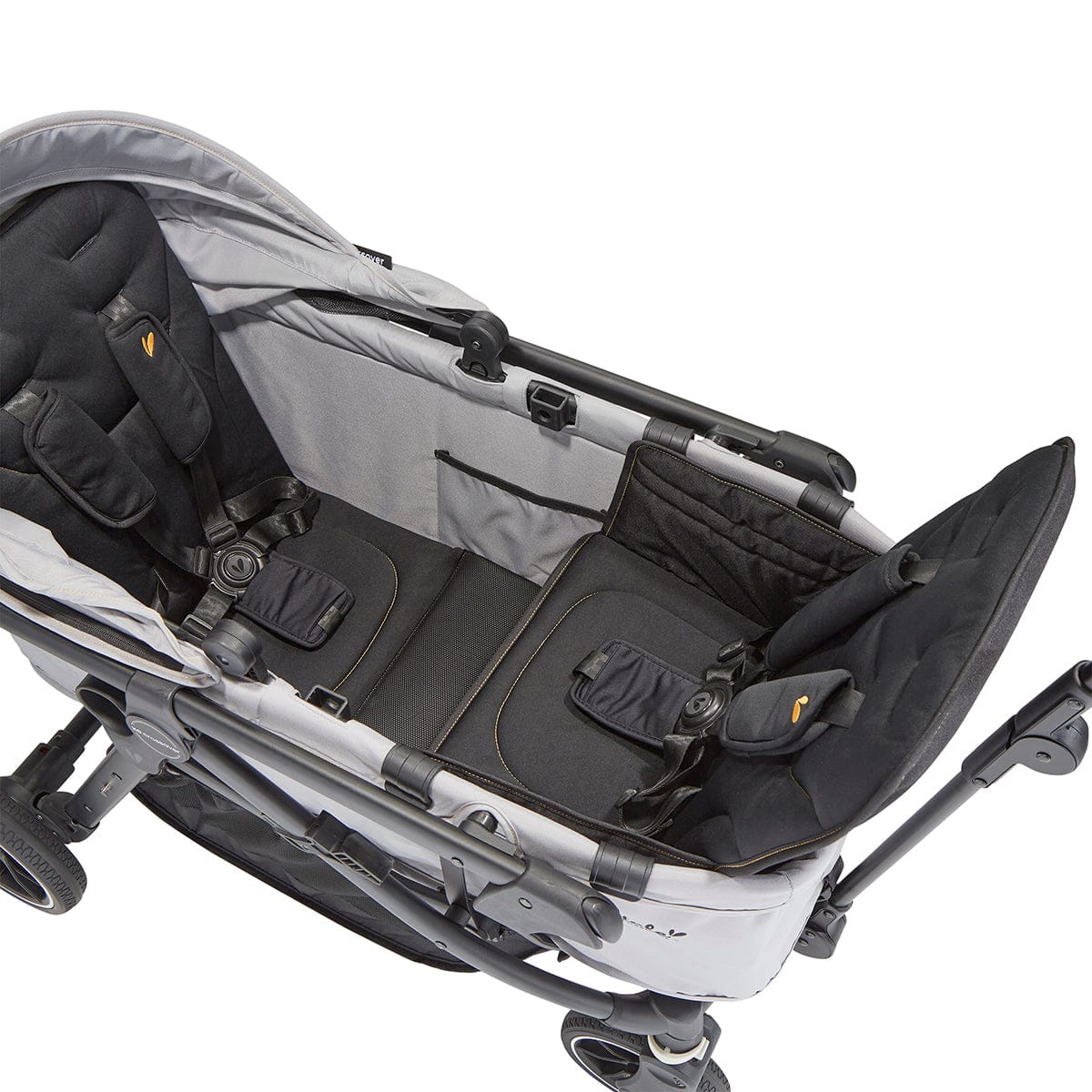 Larktale Crossover (2 Seater) Convertible Stroller Wagon - Byron Black - LK53000