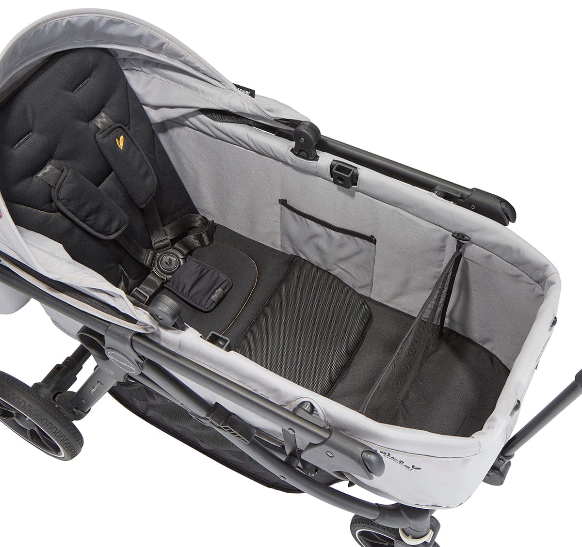 Larktale Crossover (2 Seater) Convertible Stroller Wagon - Byron Black - LK53000