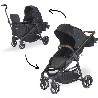 convertible stroller wagon Larktale Crossover V2 (2 Seater) Convertible Stroller Wagon