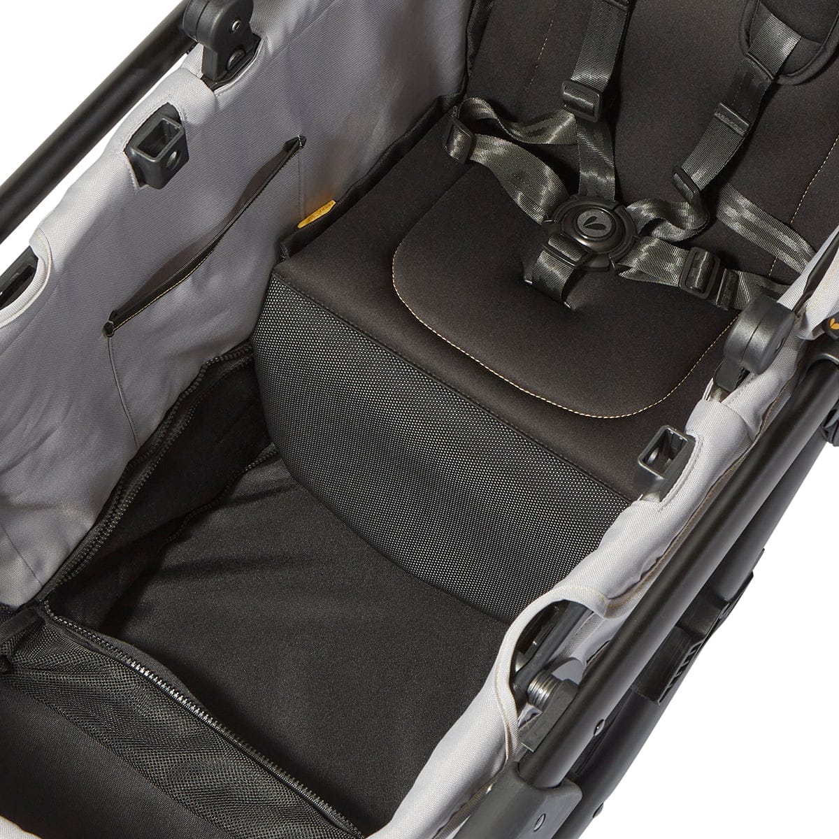 Larktale Crossover V2 (2 Seater) Convertible Stroller Wagon - Byron Black - LK53010