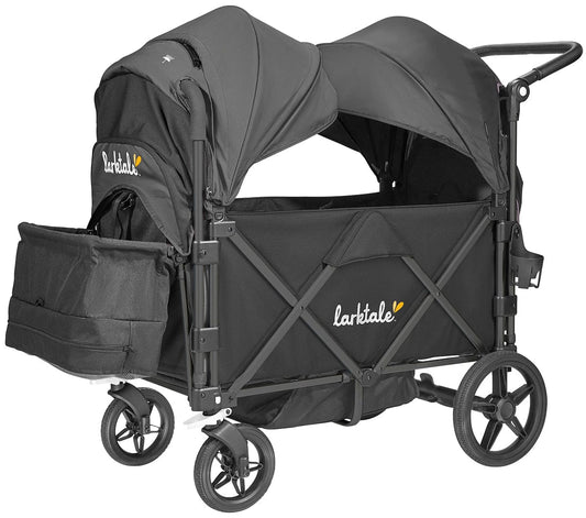 Larktale OPEN BOX Caravan Stroller Wagon Complete - Byron Black / Byron Black (Albee Exclusive) - LK50020-ob