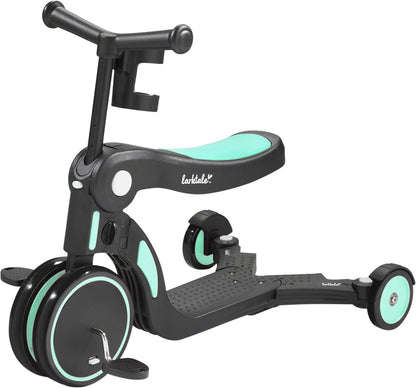 Larktale Scoobi 5-in-1 Convertible Scooter - Biscay Green - LK60007
