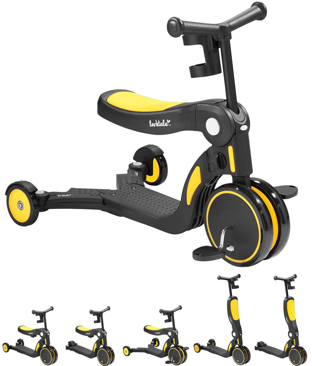 Larktale Scoobi 5-in-1 Convertible Scooter - Clovelly Yellow - LK60006
