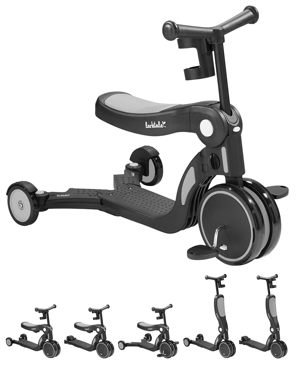 Larktale Scoobi 5-in-1 Convertible Scooter - Mornington Grey (Albee Exclusive) - LK60000