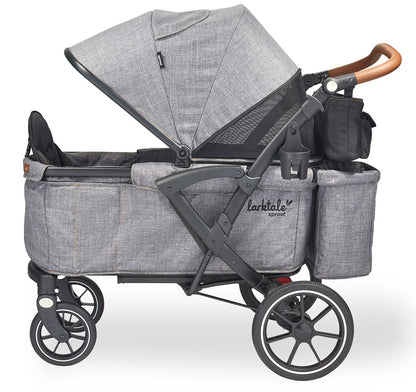 Larktale Sprout Single-to-Double Stroller Wagon - Nightcliff Stone - LK52004