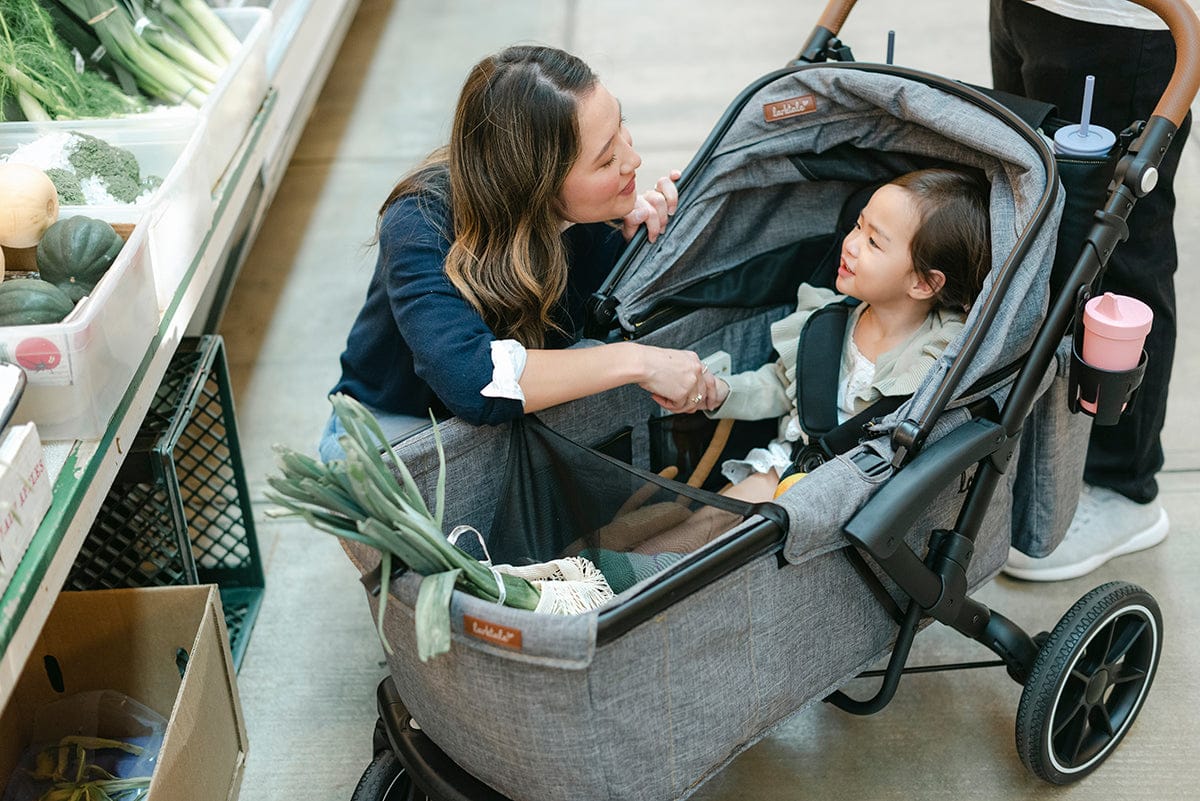 Larktale Sprout V2 Single-to-Double Stroller Wagon - Byron Black - LK52010