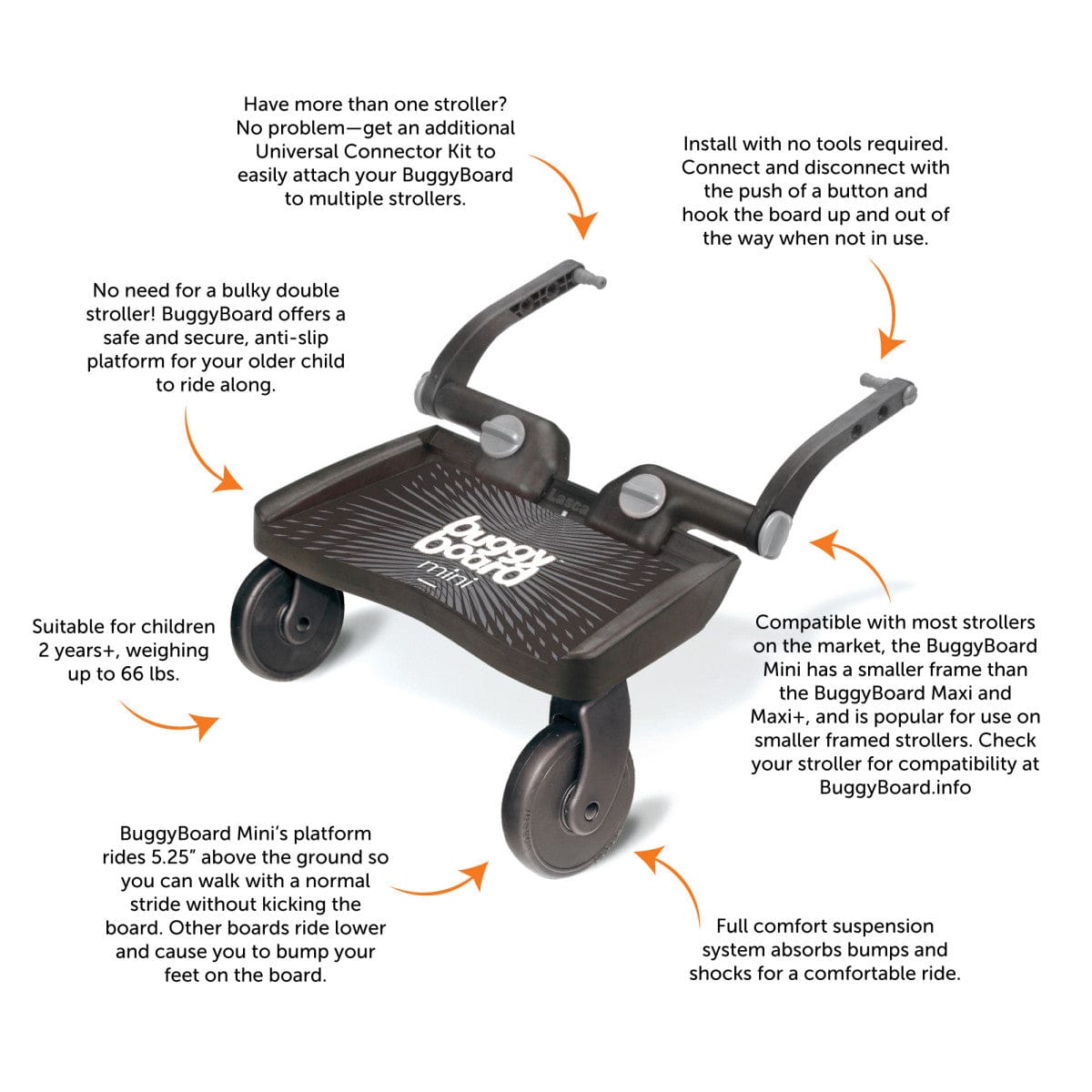 Lascal BuggyBoard Mini - Black - 5-23300