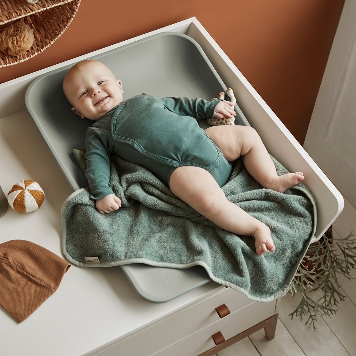 Leander Matty Changing Pad - Sage Green - 510010-69-24