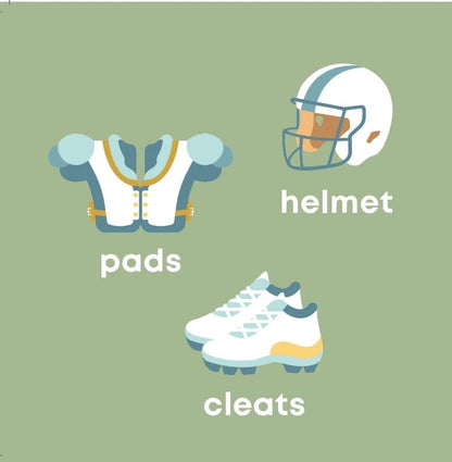 Left Hand Book House Board Book - Football Baby - 010-LHBH