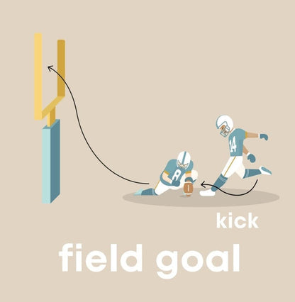Left Hand Book House Board Book - Football Baby - 010-LHBH