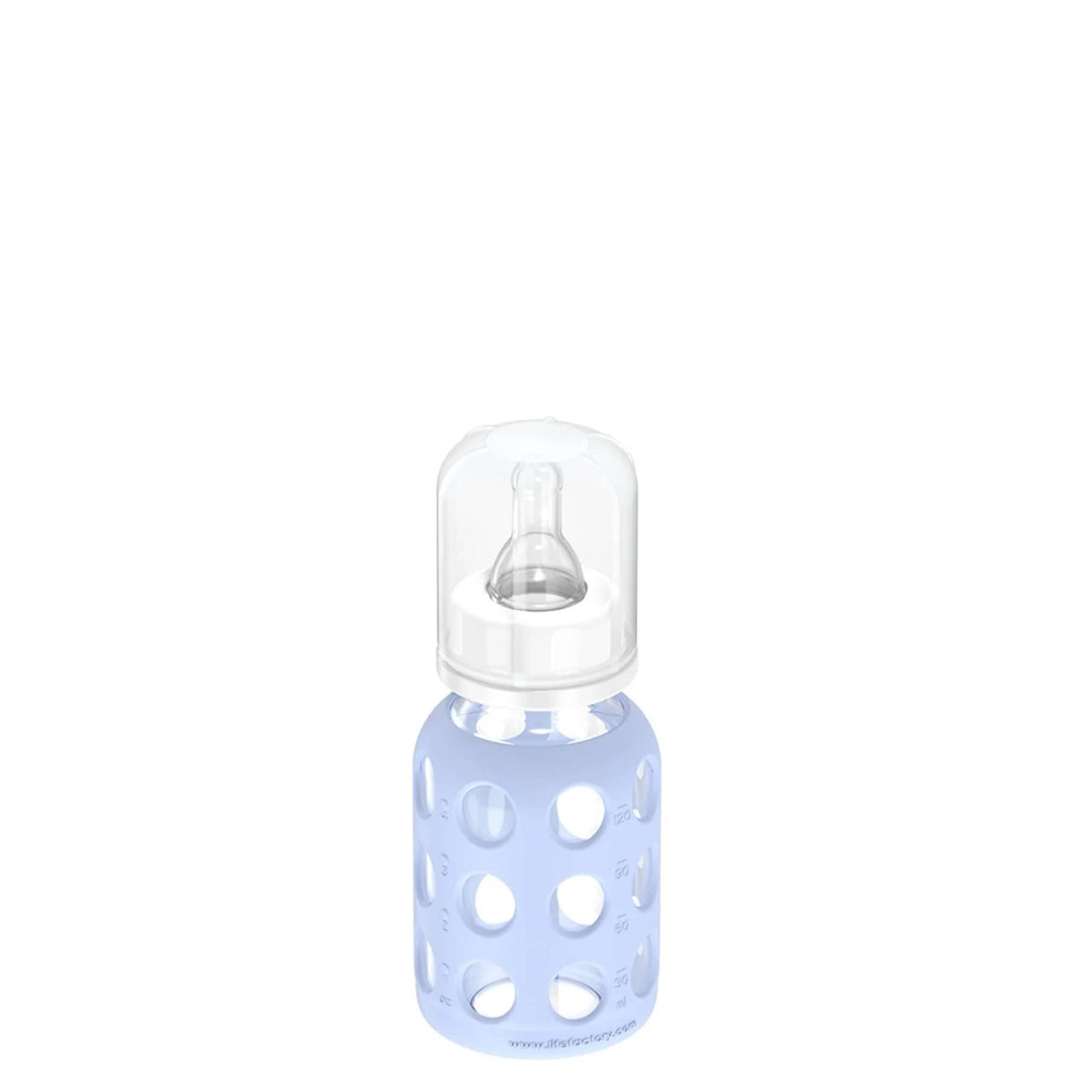 Lifefactory 4oz Glass Baby Bottle with Silicone Sleeve - Blanket