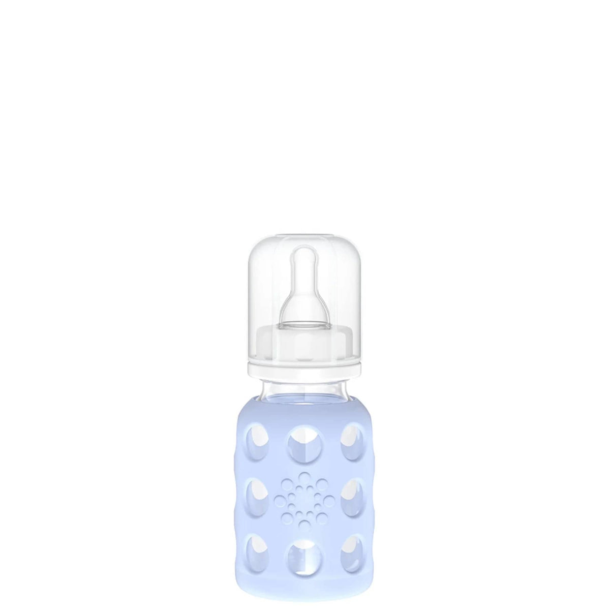 Lifefactory 4oz Glass Baby Bottle with Silicone Sleeve - Blanket