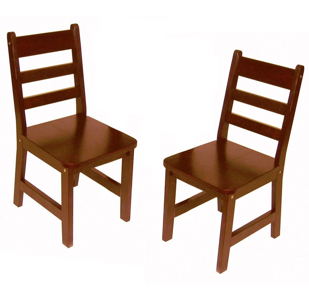 Lipper International Child's Chairs Set of 2- Cherry - 523-4C