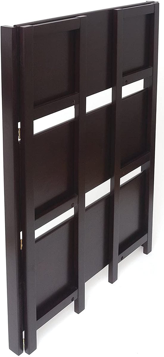Lipper International Kids 3-Shelf Folding Bookcase - Espresso - 517E