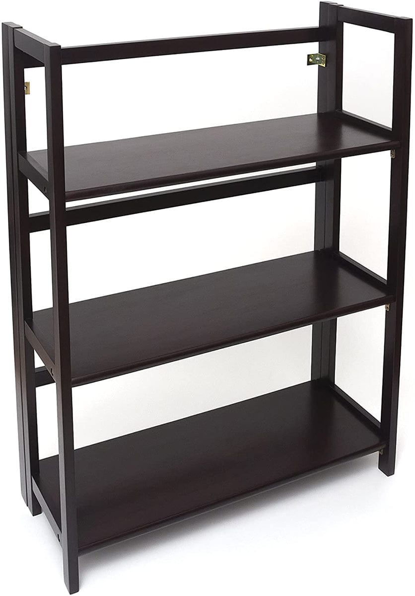 Lipper International Kids 3-Shelf Folding Bookcase - Espresso - 517E