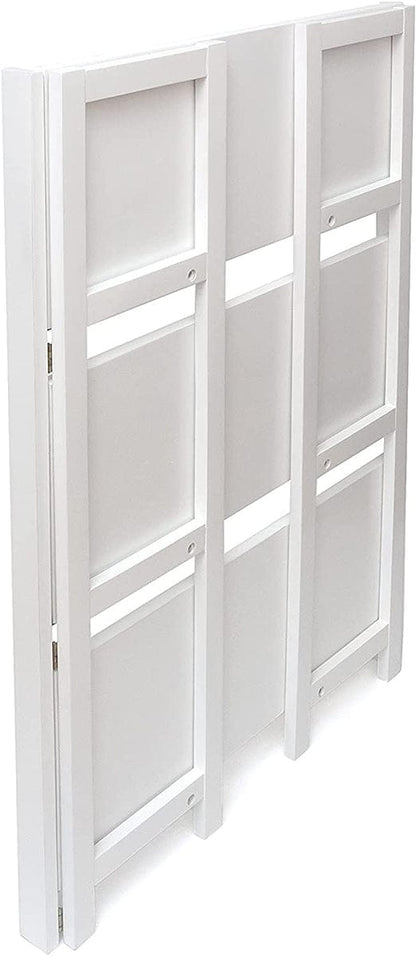 Lipper International Kids 3-Shelf Folding Bookcase - White - 517W