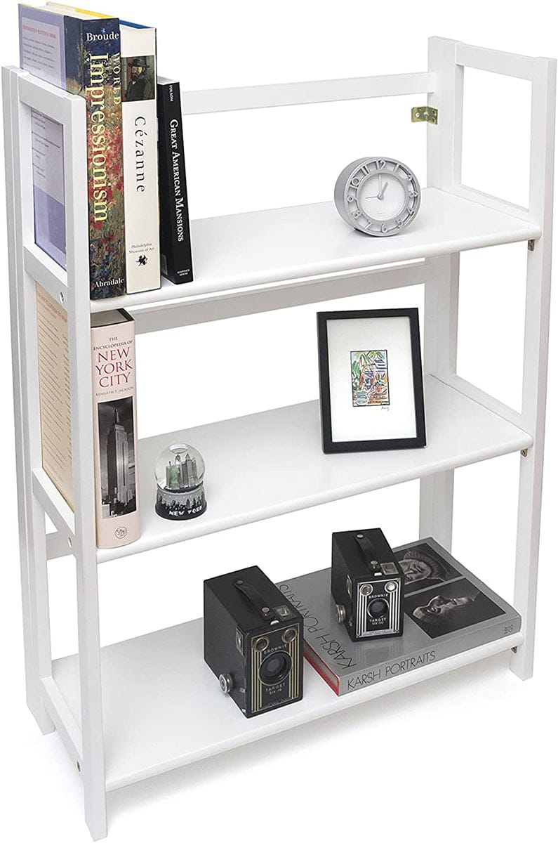 Lipper International Kids 3-Shelf Folding Bookcase - White - 517W