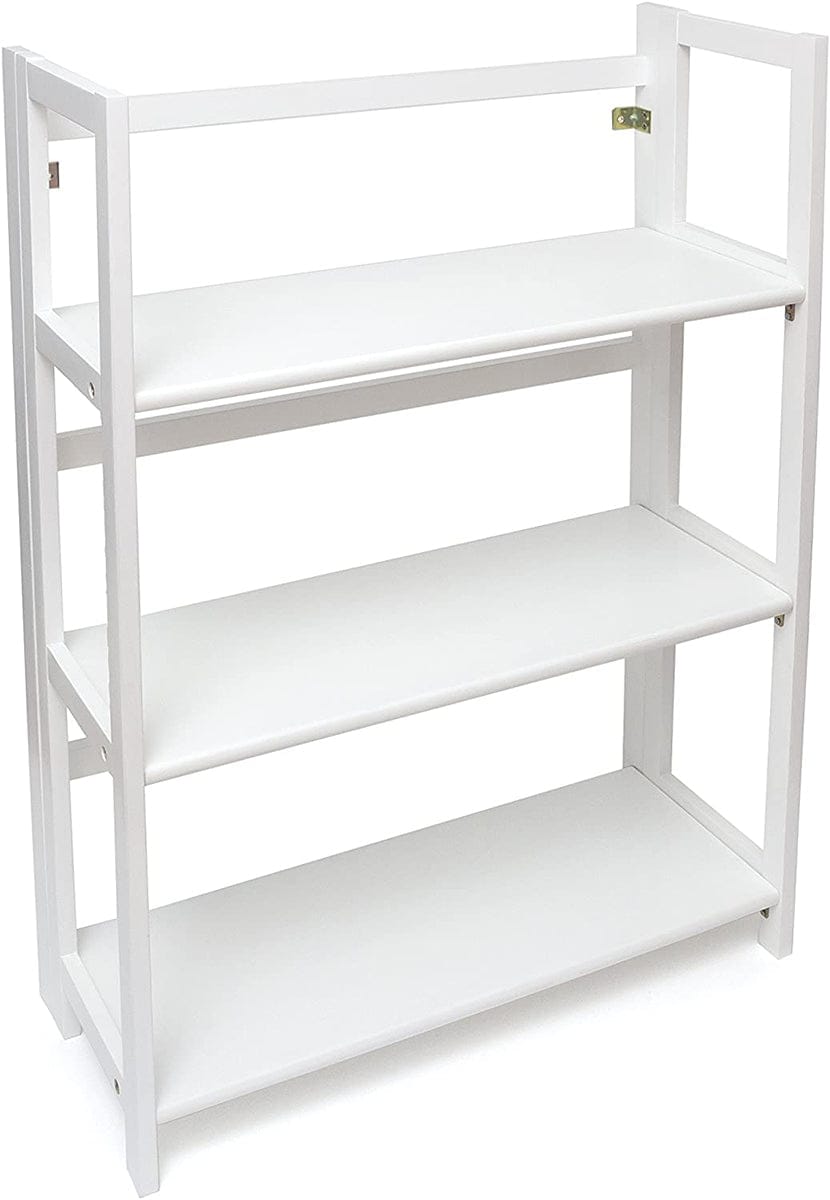 Lipper International Kids 3-Shelf Folding Bookcase - White - 517W