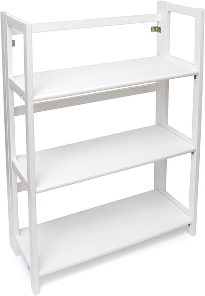 Lipper International Kids 3-Shelf Folding Bookcase - White - 517W