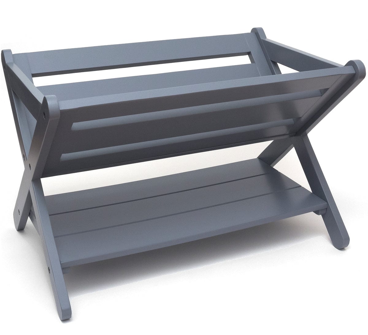 Lipper International Kids' Book Caddy With Shelf - Grey - 522G