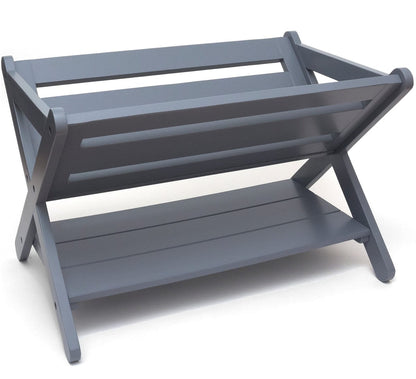 Lipper International Kids' Book Caddy With Shelf - Grey - 522G