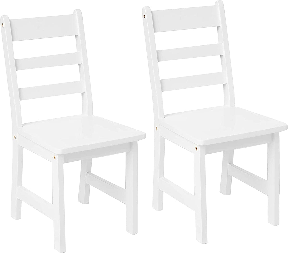 Lipper International Round Table with Shelf and 2 Chairs - White - 524W