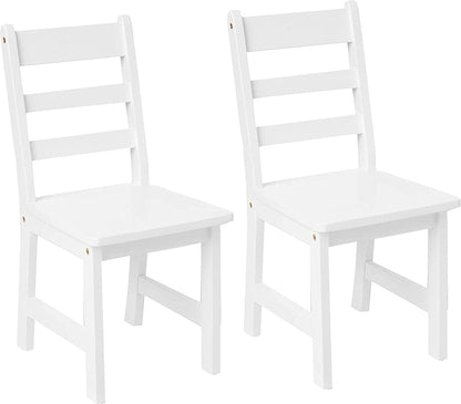 Lipper International Round Table with Shelf and 2 Chairs - White - 524W