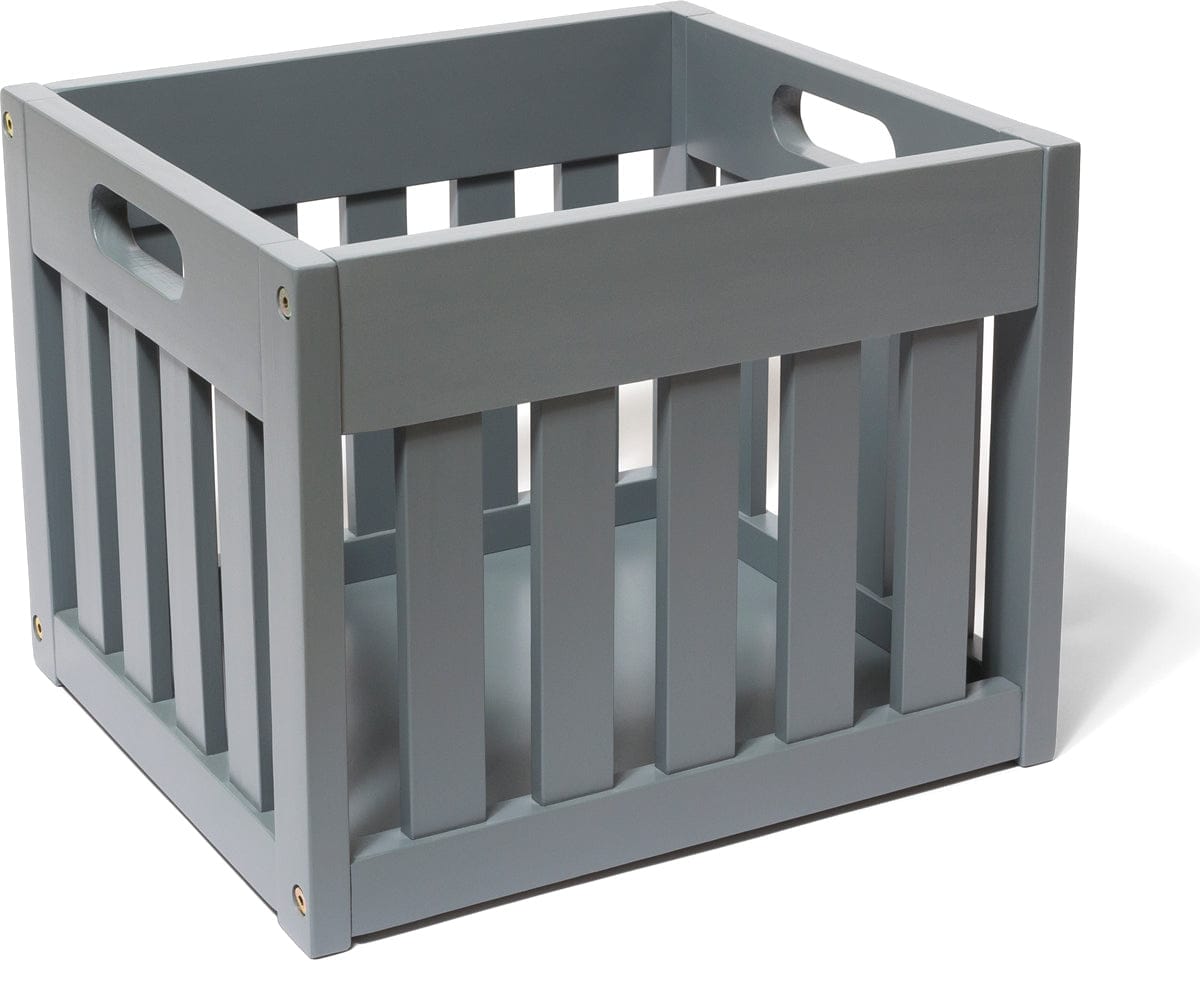 Lipper International Wooden Storage Crate - Grey - 540G