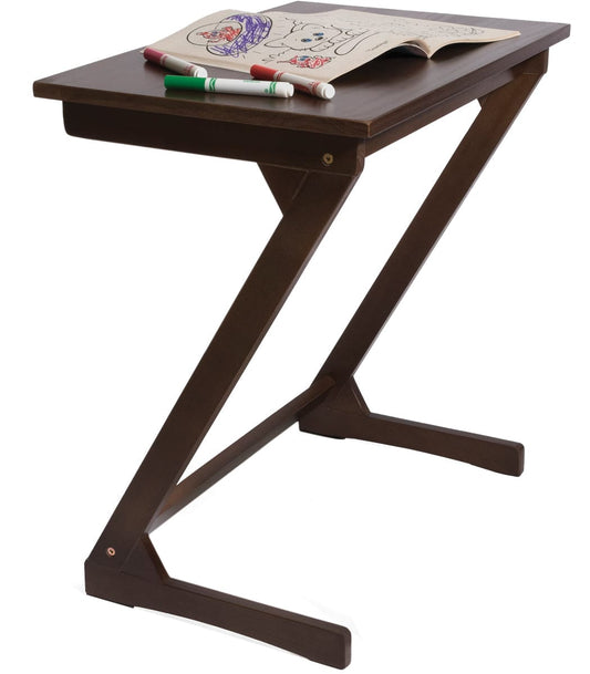Lipper International Wooden Zig Zag Table - Walnut - 542WN