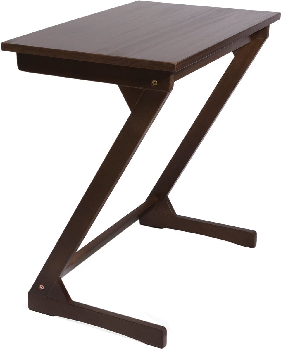 Lipper International Wooden Zig Zag Table - Walnut - 542WN