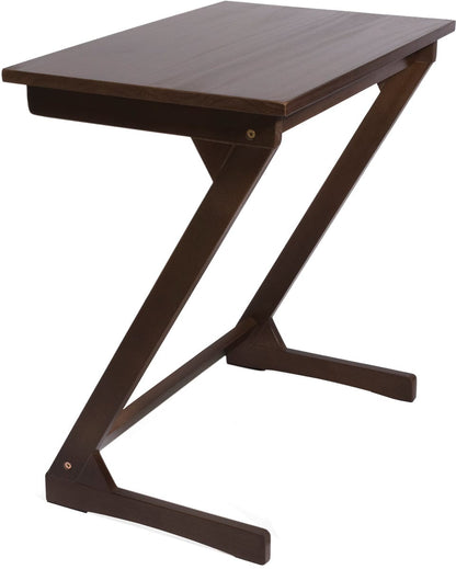 Lipper International Wooden Zig Zag Table - Walnut - 542WN