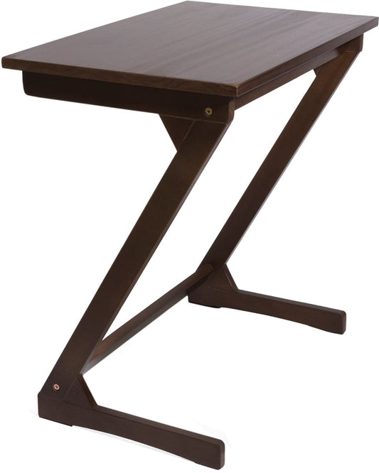 Lipper International Wooden Zig Zag Table - Walnut - 542WN