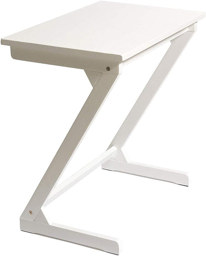 Lipper International Wooden Zig Zag Table - White - 542W
