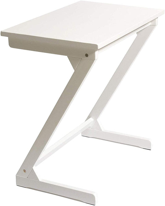 Lipper International Wooden Zig Zag Table - White - 542W