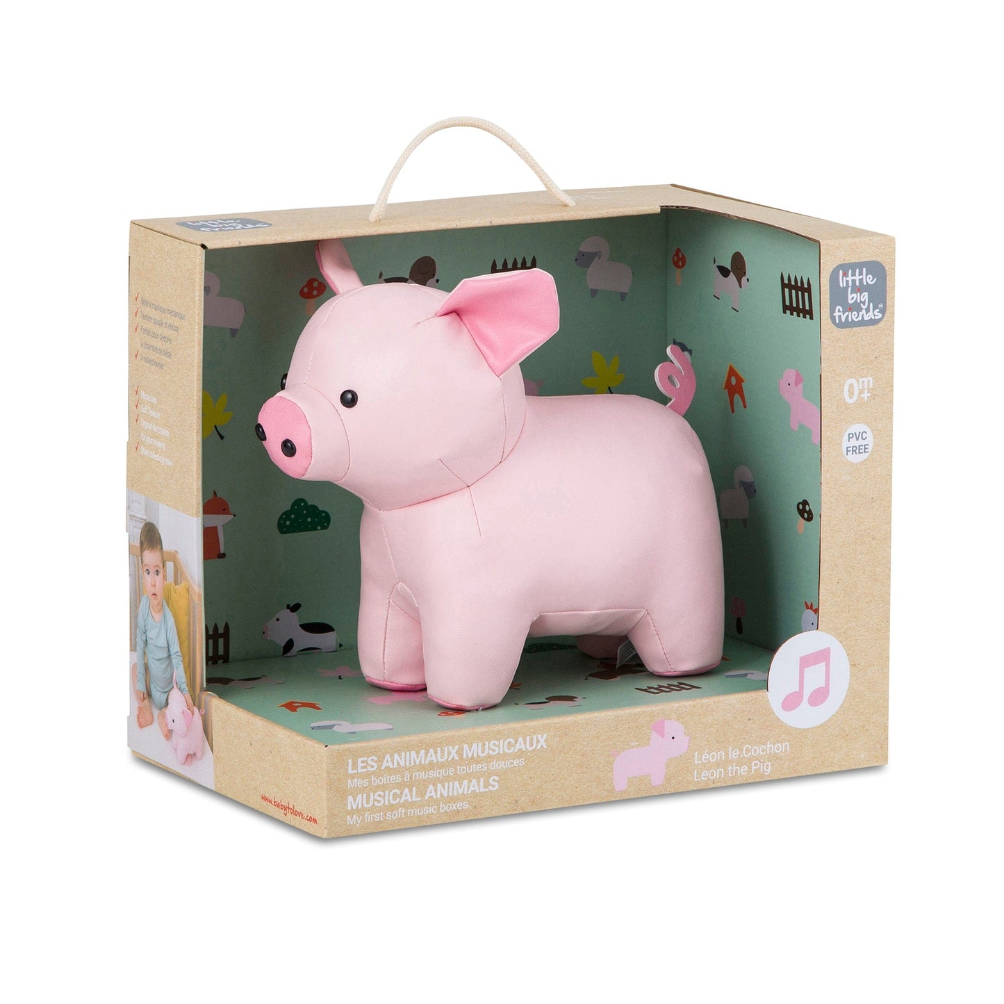 Little Big Friends Musical Animals - Leon the Pig - 302504