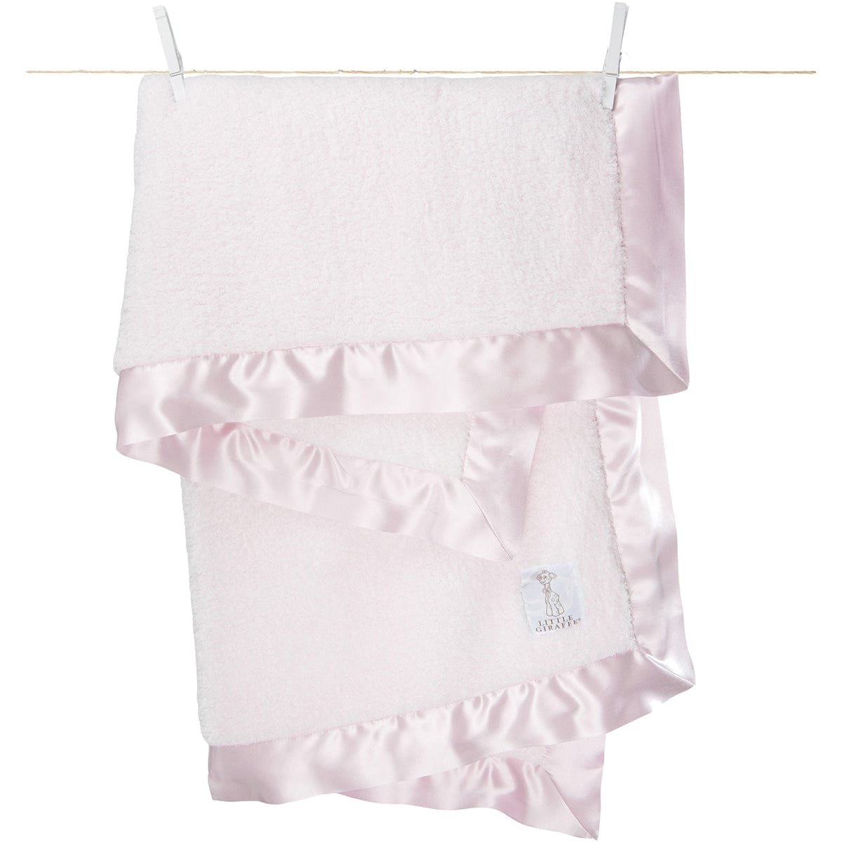 Little Giraffe Chenille Blanket in Pink - CHBKTPK