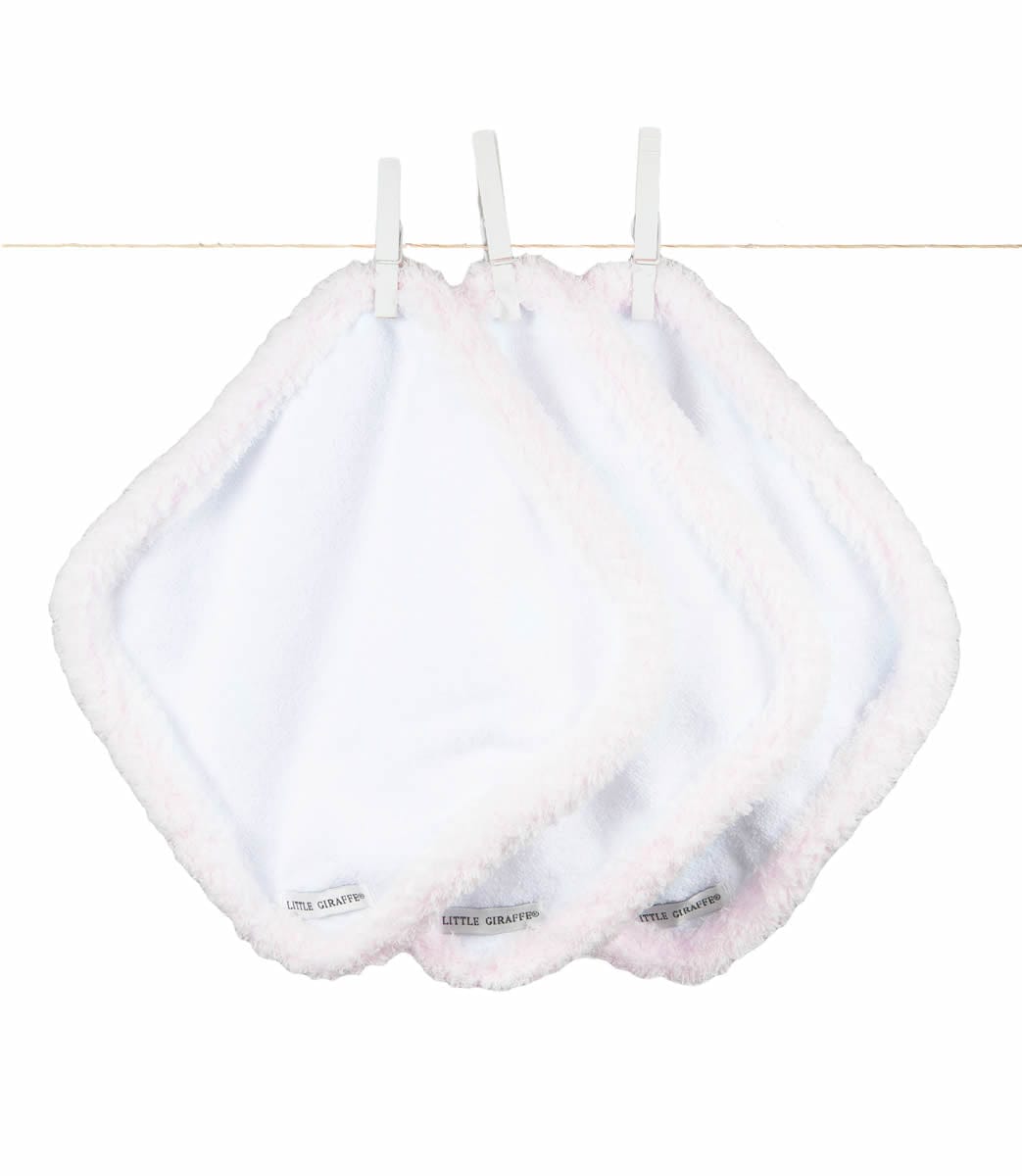 Little Giraffe Chenille Washcloth in Pink - CHWCPK