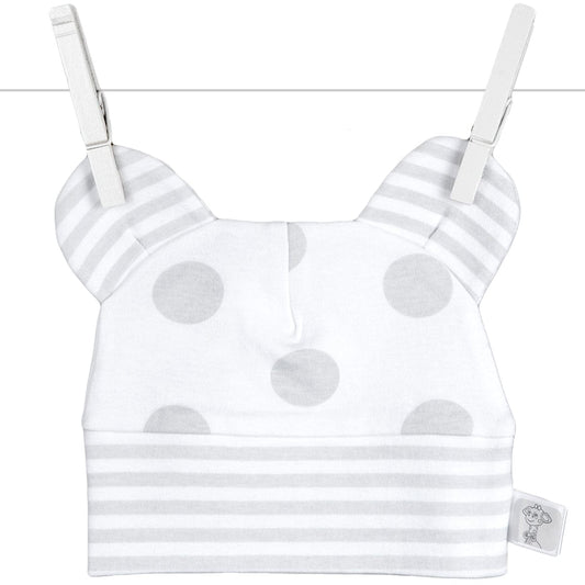 Little Giraffe Lollipop Cap in Silver - 0 to 6 Months - PCLOHC0-6SV