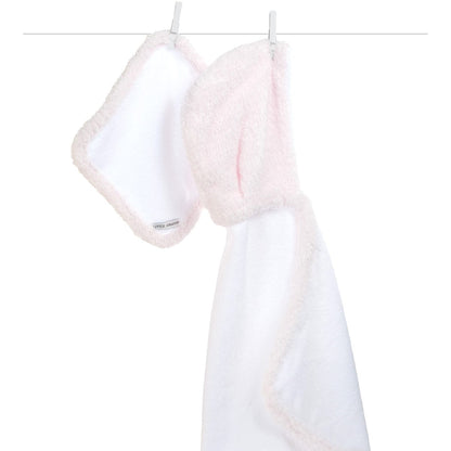 Little Giraffe Splash & Dry Chenille Towel & Washcloth Set in Pink - CHTWPK