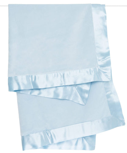 Little Giraffe Velvet Deluxe Baby Blanket - Blue - VLSSBKTBL
