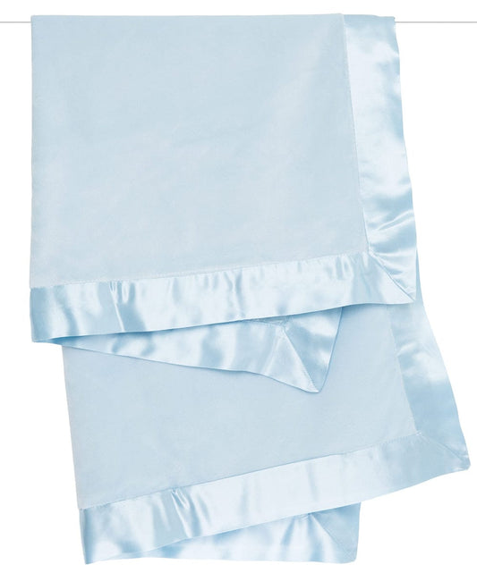 Little Giraffe Velvet Deluxe Baby Blanket - Blue - VLSSBKTBL