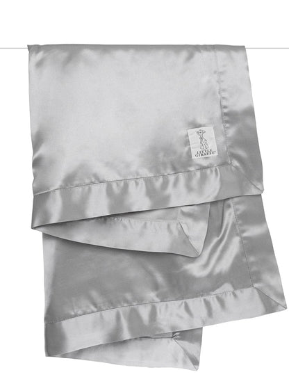 Little Giraffe Velvet Deluxe Baby Blanket - Silver - VLSSBKTSV