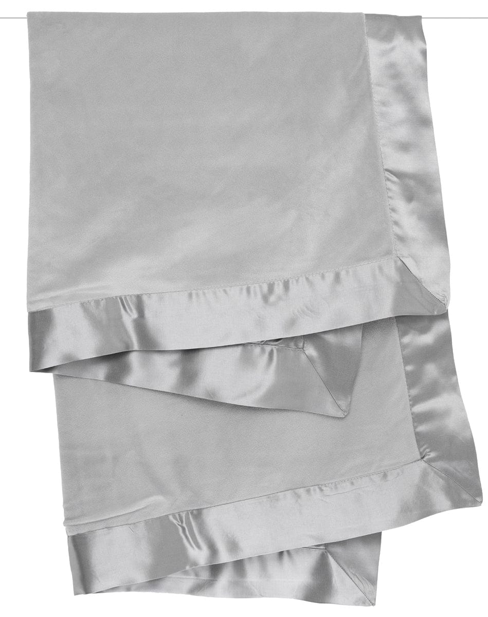 Little Giraffe Velvet Deluxe Baby Blanket - Silver - VLSSBKTSV