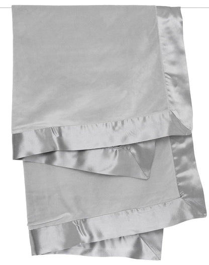 Little Giraffe Velvet Deluxe Baby Blanket - Silver - VLSSBKTSV