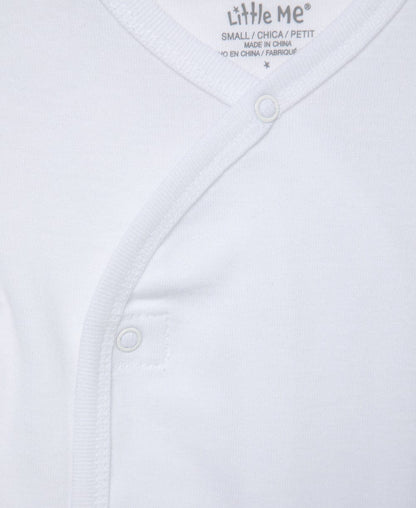 Little Me White 3-Pack T-Shirts - White, Small