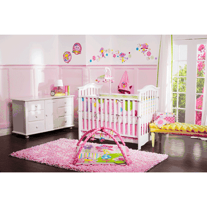 Little Miss Matched Monkey 5 Piece Crib Bedding Set - LM100BED4