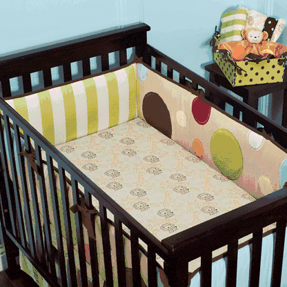 Little Miss Silly Safari 5 Piece Crib Bedding Set - LM101BED4